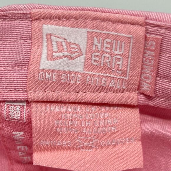 Edmonton Oilers Womens Dad Hat Baseball Cap NHL New Era 6 Panel Strapback Pink - Picture 9 of 10